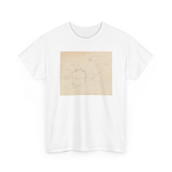 Frederic Edwin Church, American, - Gnarled Tree and Weed, Obersee, Germany - July 1868 v2 - T-Shirt