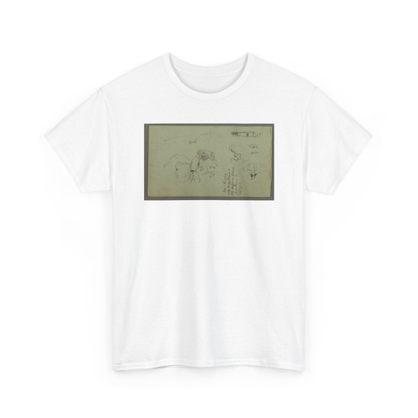 Frederic Edwin Church, American, - Mixed Sketches, Syria - April 27, 1868 v3 - T-Shirt