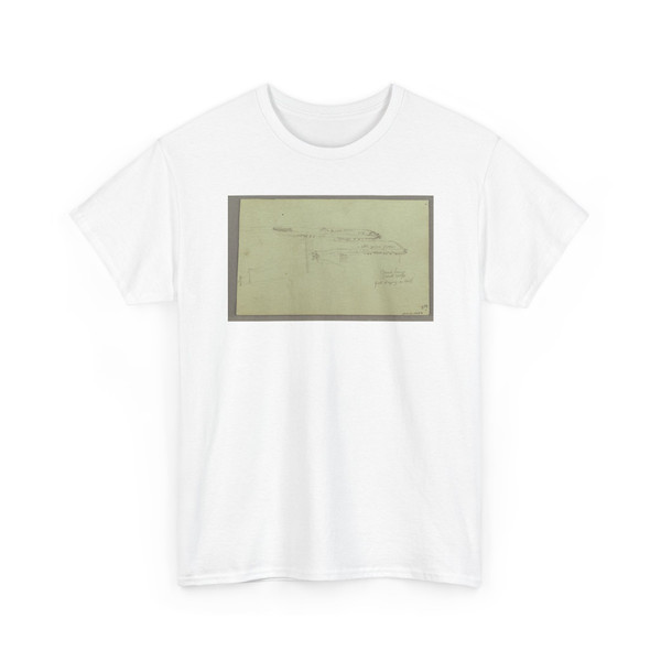 Frederic Edwin Church, American, - Ruins and Figure Sketches, Syria - April or May 1868 v4 - T-Shirt