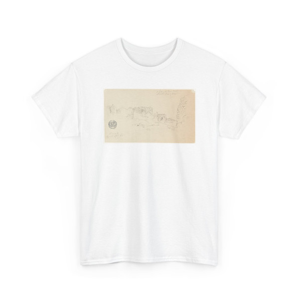 Frederic Edwin Church, American, - Ruins, Burek, Syria - April 27, 1868 v1 - T-Shirt