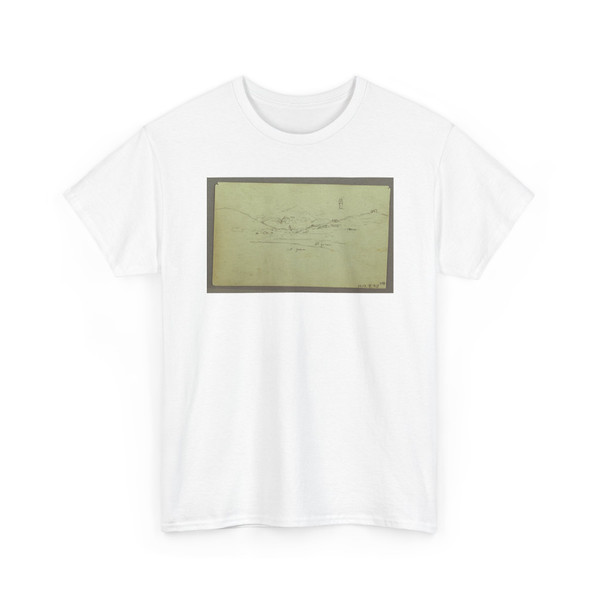 Frederic Edwin Church, American, - Ruins, Burek, Syria - April 27, 1868 v4 - T-Shirt