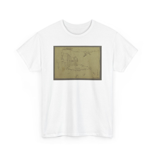 Frederic Edwin Church, American, - Stagecoach, Pompeii, Italy - April 1869 v4 - T-Shirt