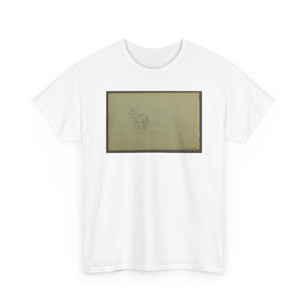 Frederic Edwin Church, American, - Sunlight Cresting a Wooded Ridge - 1844 - 1846 v4 - T-Shirt