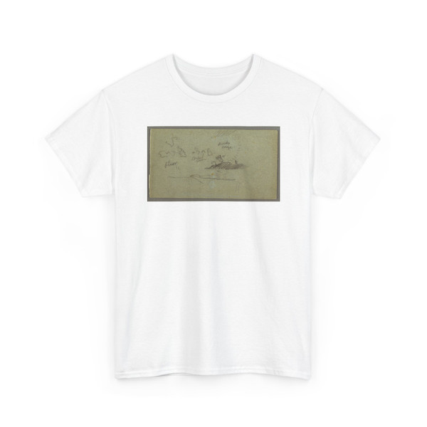 Frederic Edwin Church, American, - Sunset over Distant Mountains - 1860 - 1880 v2 - T-Shirt