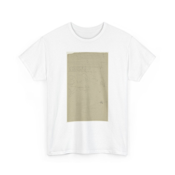 Frederic Edwin Church, American, - Sketch of a Tree Trunk and a View at Sea, Jamaica - May–September 1865 v1 - T-Shirt