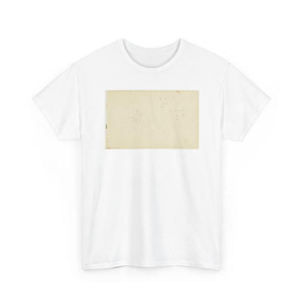 Frederic Edwin Church, American, - Plant Sketch with Faces - 1844 - 1846 v1 - T-Shirt