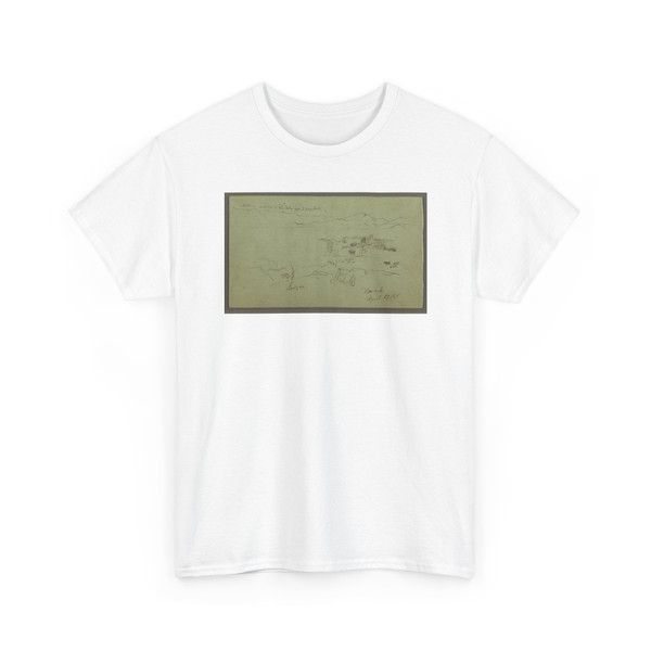 Frederic Edwin Church, American, - Overlooking Burak, Syria, Part One - April 27, 1868 v3 - T-Shirt