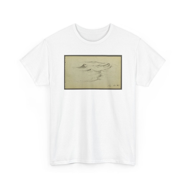 Frederic Edwin Church, American, - Ocean Waves, Mt. Desert Island, Maine - September 1860 v2 - T-Shirt