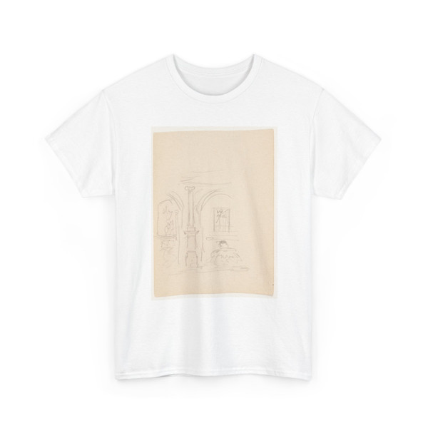 Frederic Edwin Church, American, - Interior Courtyard, Italy - October 1868 v1 - T-Shirt