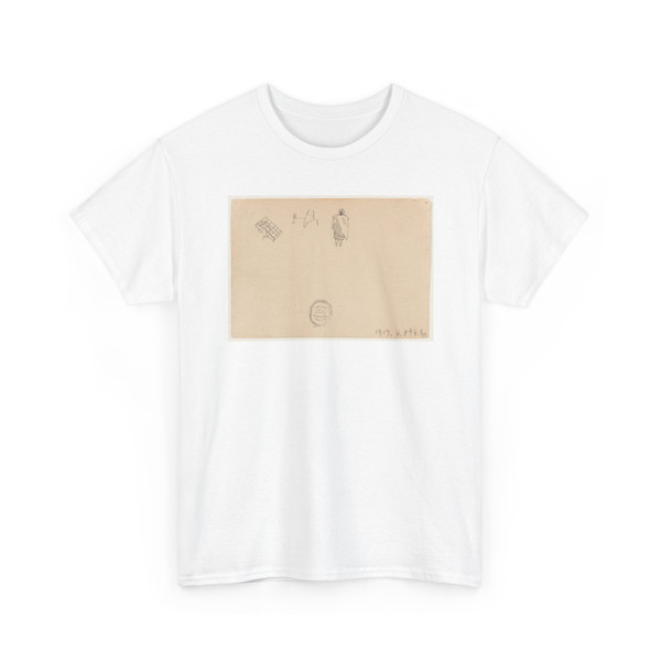 Frederic Edwin Church, American, - Figure Sketches, Egypt - January 1868 v2 - T-Shirt