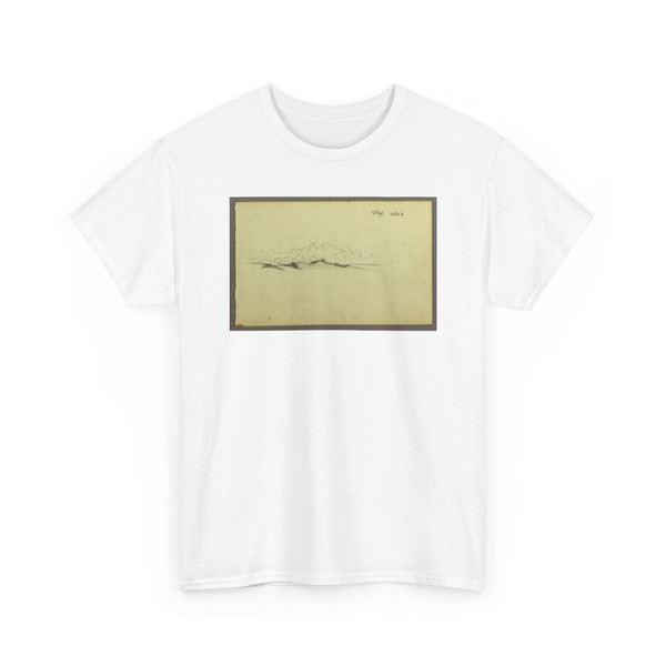 Frederic Edwin Church, American, - Clouds over Mountains - September 1844 v3 - T-Shirt