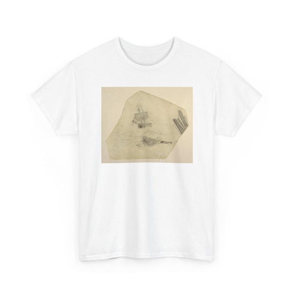Winslow Homer, American, 1836–1910 - Square Rigger in a Stormy Sea - ca. 1895 v2 - T-Shirt