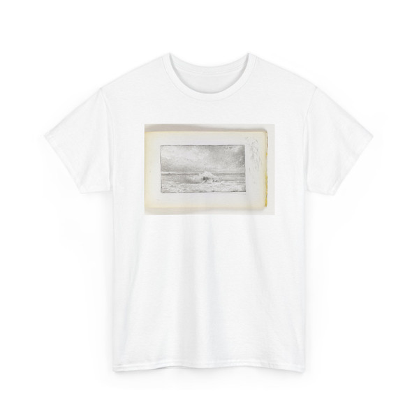 William Trost Richards, American, - Wave Crashing on Single Rock - 1890–1900 - T-Shirt