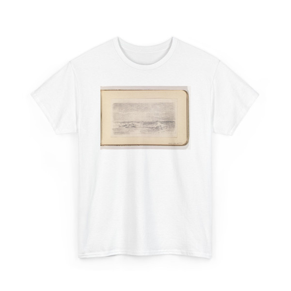 William Trost Richards, American, - Sun Emerging over Ocean with Waves - late 19th century - T-Shirt