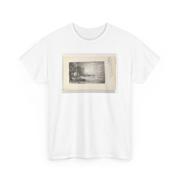 William Trost Richards, American, - Study of Cliffs and Ocean with Dramatic Light - 1890–1900 - T-Shirt