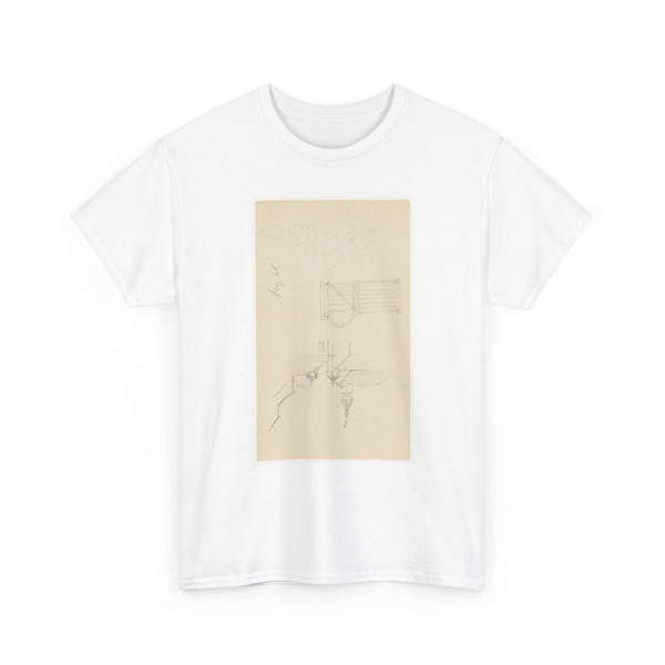 Frederic Edwin Church, American, - Architecture and Landscape Sketches, Austria or Switzerland - August 1868 v1 - T-Shirt