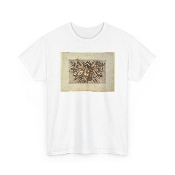 Francesco Bedeschini, Italian - One of a set of trophies of weapons of war as a decoration of a horizontal - 1675-1699 - T-Shirt