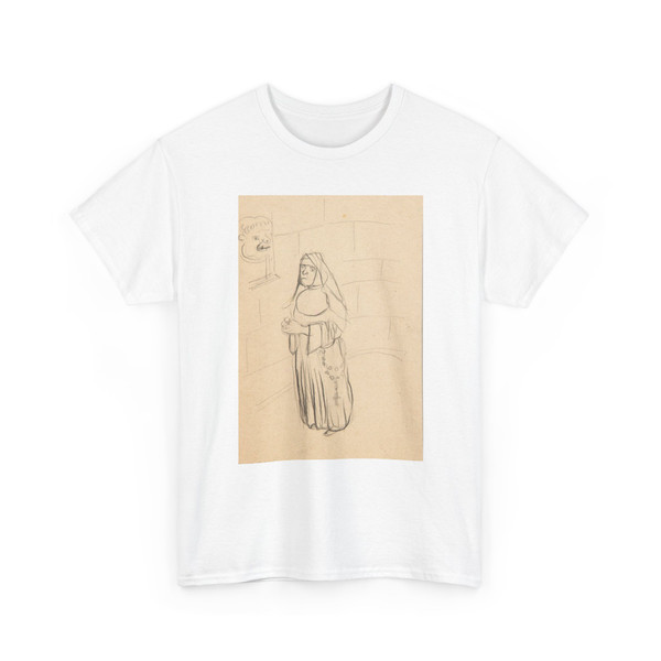 Christoph Voll, German, born Munich, - Sketch of a Nun - ca. 1930-1938 - T-Shirt