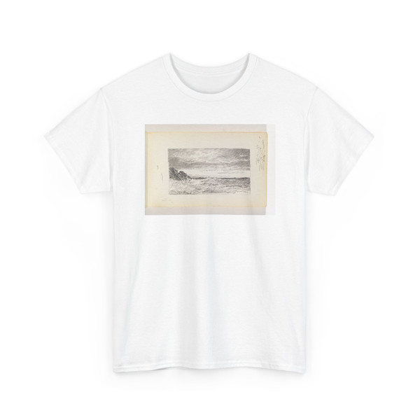 William Trost Richards, American, - Choppy Sea and Cliffs - 1890–1900 - T-Shirt