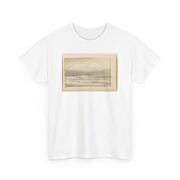 William Trost Richards, American, - Beach with Small Waves Breaking - 1885–90 - T-Shirt