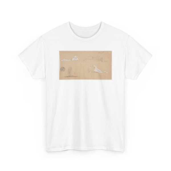 Frederic Edwin Church, American, - Four Floating Icebergs, Canada - July 4 and 5, 1859 v1 - T-Shirt