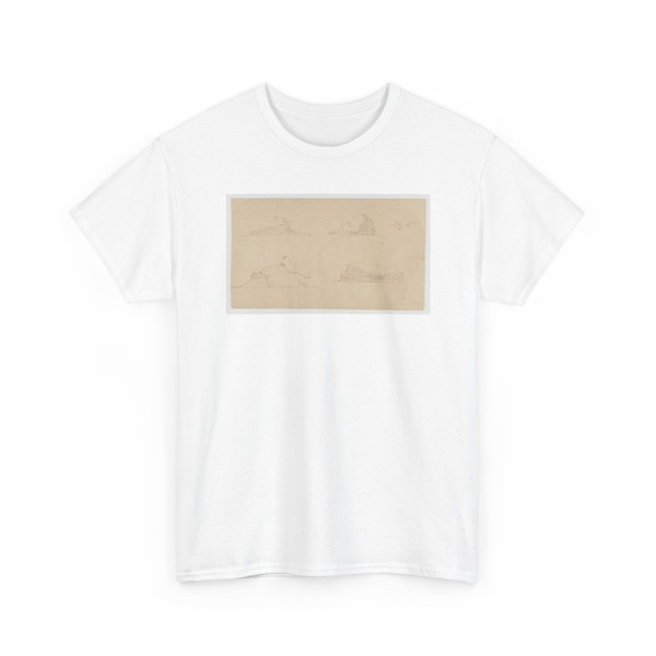Frederic Edwin Church, American, - Four Floating Icebergs, Canada - July 16, 1859 v3 - T-Shirt