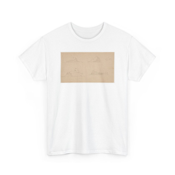 Frederic Edwin Church, American, - Four Floating Icebergs, Canada - July 16, 1859 v1 - T-Shirt