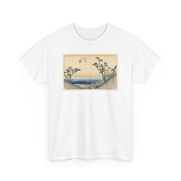 Ando Hiroshige, Japanese, 1797–1858 - Shirasuka Pass, in The Fifty-Three Stations of the Tokaido Road (Tokaido - ca. 1834 v2 - T-Shirt