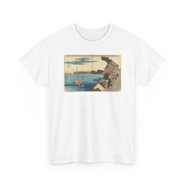 Ando Hiroshige, Japanese, 1797–1858 - Hilltop View, in The Fifty-Three Stations of the Tokaido Road (Kanagawa, - ca. 1834 v1 - T-Shirt