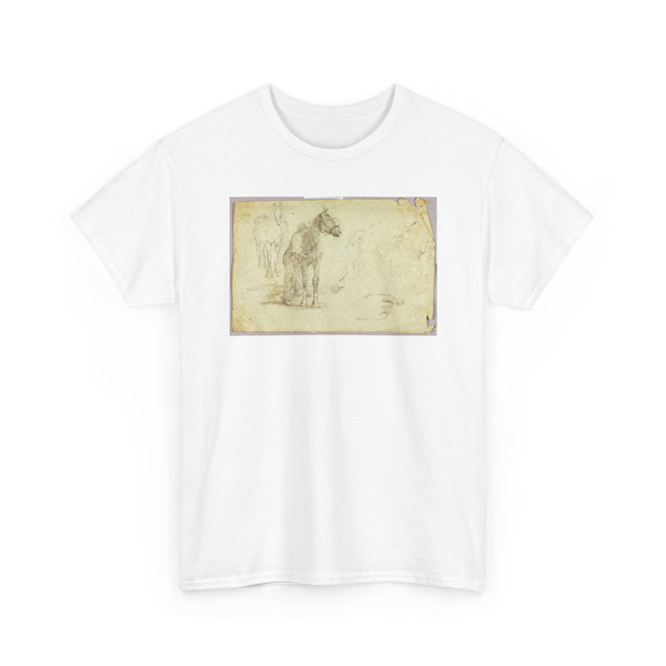 Solon H. Borglum, born Ogden, UT - Horse and Rider - n.d. - T-Shirt
