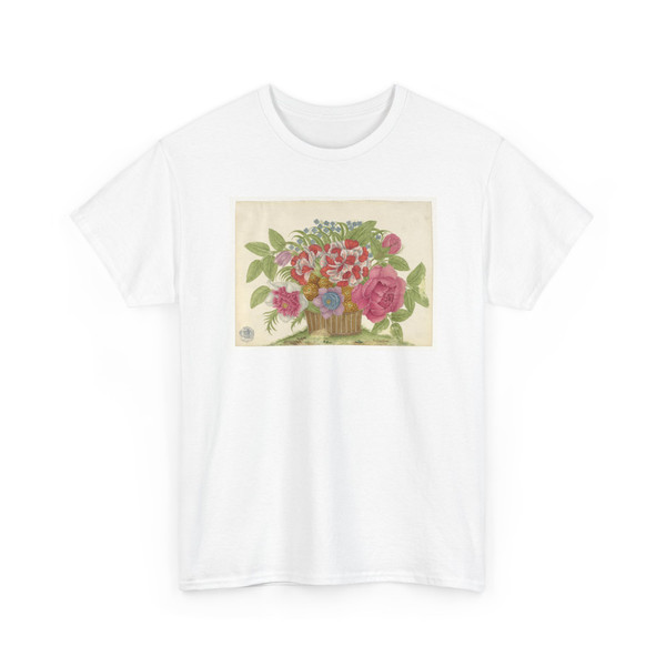 unknown - Basket of Blooms on Earth - ca. 1800–1830 - T-Shirt