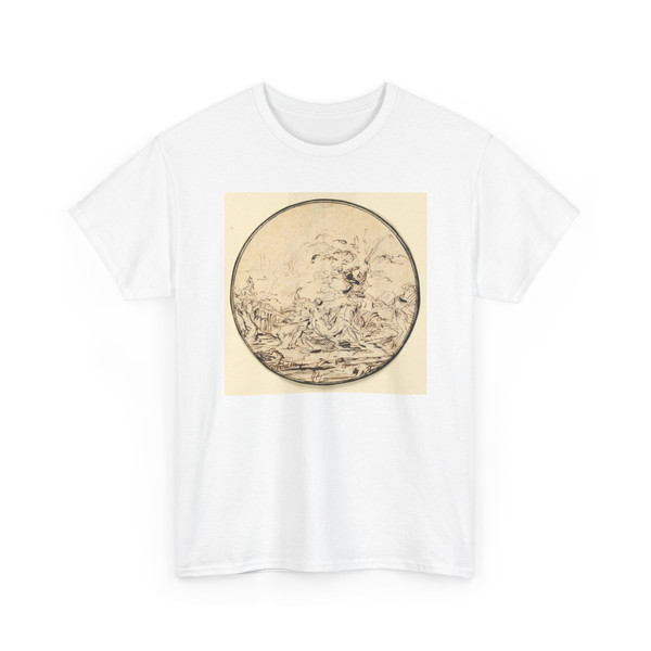 unknown - Medallion with Figures in Landscape - 18th century - T-Shirt