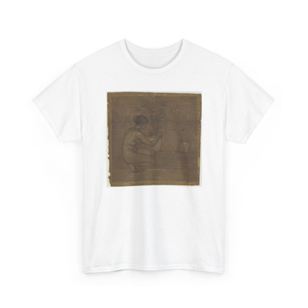 James McNeill Whistler (1834-1903) - Crouching Figure. Study for emThe White Symphony- Three Girls-em - 1869-1870 - T-Shirt