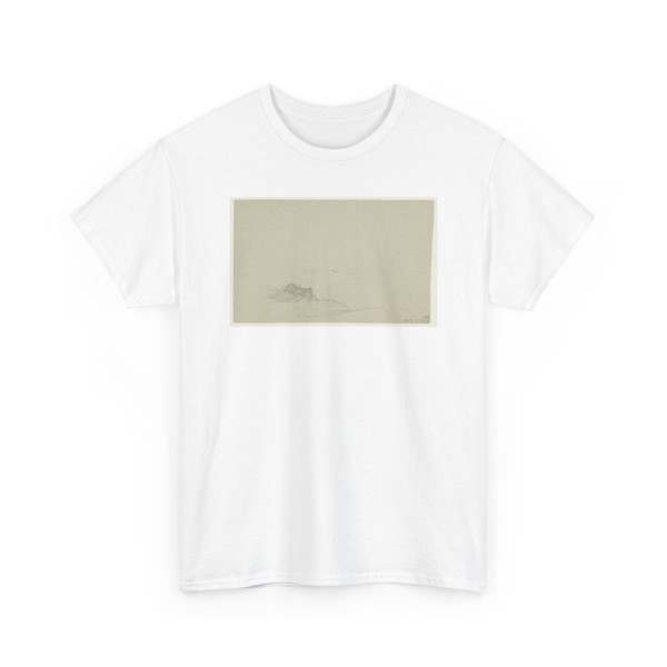 Frederic Edwin Church, American, - Twilight over the Hudson River, Hudson, New York, Part Two - 1860–80 v2 - T-Shirt