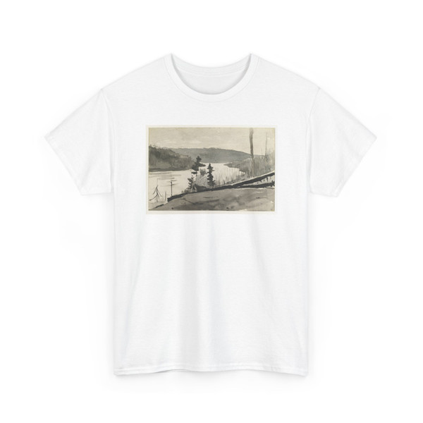 Winslow Homer, American, 1836–1910 - Mountain River or Lake - 1897 v3 - T-Shirt