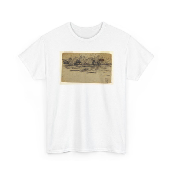 Winslow Homer, American, 1836–1910 - Canoe with Two Men - 1895 v2 - T-Shirt