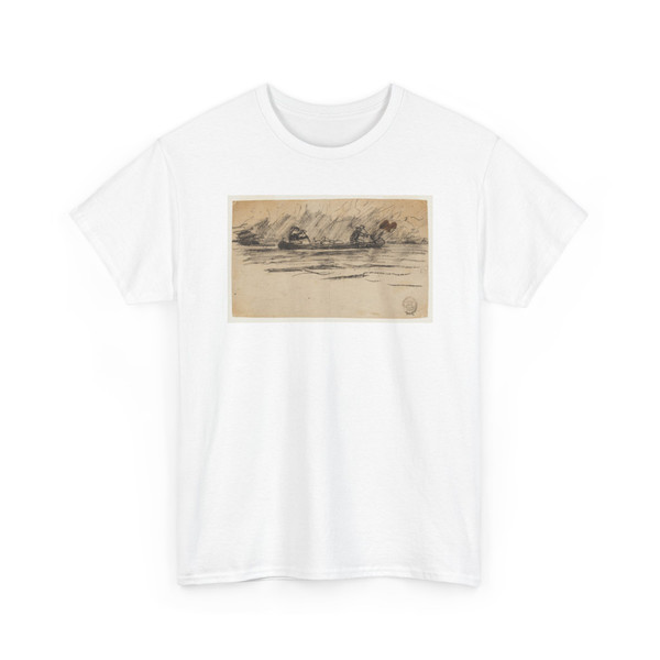Winslow Homer, American, 1836–1910 - Canoe with Two Men - 1895 v1 - T-Shirt