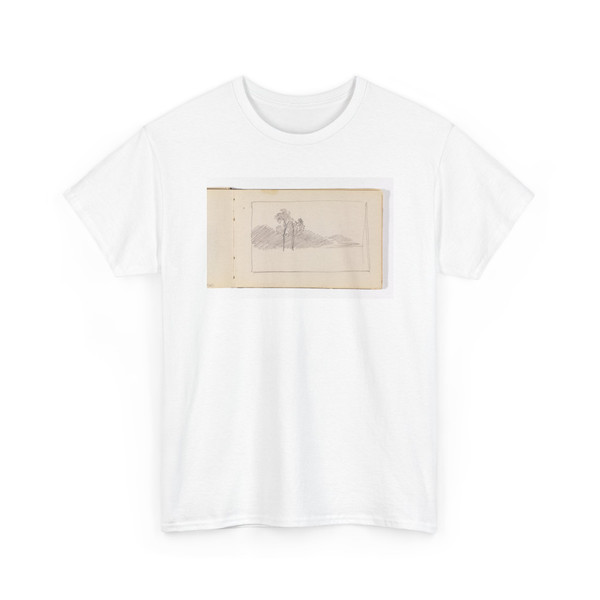 William Trost Richards, American, - Unfinished Sketch of Two Tall Trees - 1885–1902 - T-Shirt
