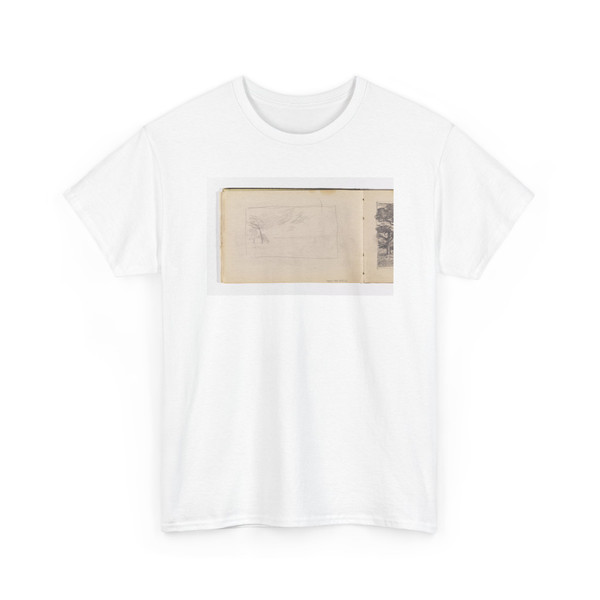 William Trost Richards, American, - Unfinished Landscape Sketch (Recto); Quick Sketch of Trees in Wind (Verso) - 1885–1902 v2 - T-Shirt