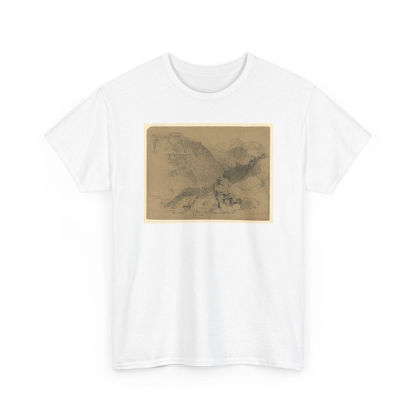 William Trost Richards, American, - Landscape, Steckelberg, Switzerland - August 1, 1867 - T-Shirt