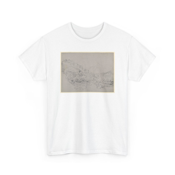 William Trost Richards, American, - Landscape, Meiringen, Switzerland - September 16, 1867 - T-Shirt