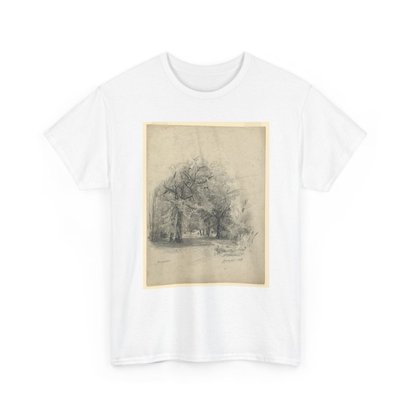 William Trost Richards, American, - Landscape, Darmstadt, Germany - June 20, 1867 - T-Shirt