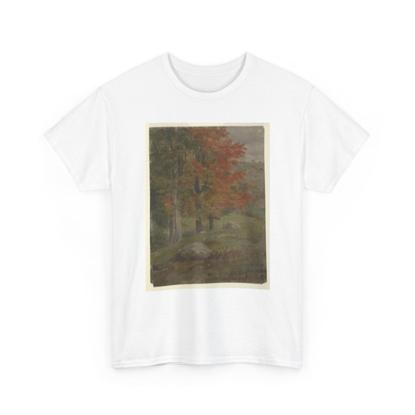 Frederic Edwin Church, American, - Woods in Autumn, Vermont - probably 1873–74 v2 - T-Shirt