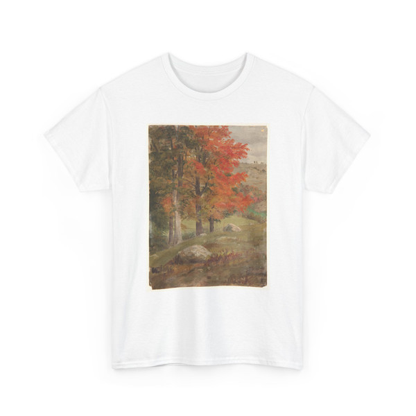 Frederic Edwin Church, American, - Woods in Autumn, Vermont - probably 1873–74 v1 - T-Shirt