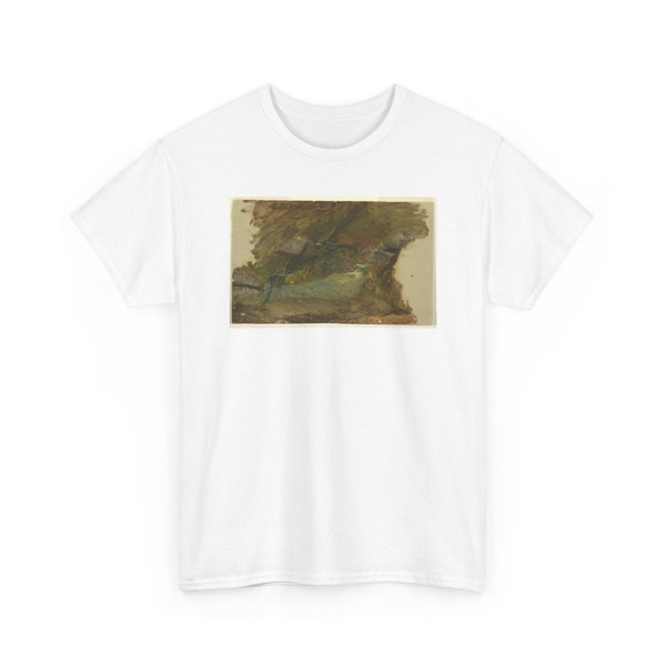 Frederic Edwin Church, American, - Woodland Waterfall, Vermont - October 1865 v3 - T-Shirt