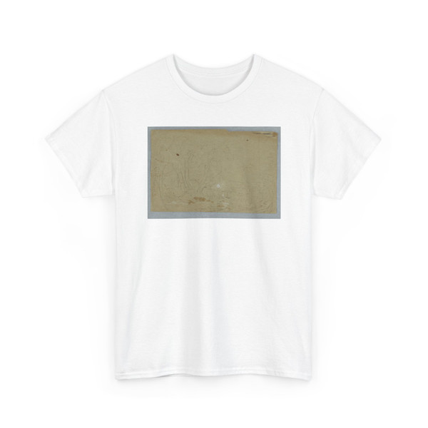 Frederic Edwin Church, American, - Woodland Scene at Sunset - probably 1847 v3 - T-Shirt