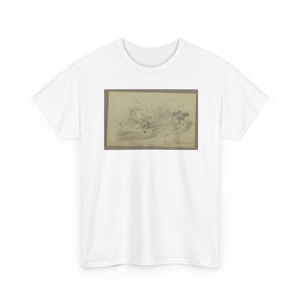 Frederic Edwin Church, American, - Wooded Stream Bank - 1860–80 v3 - T-Shirt
