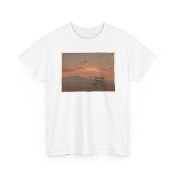 Frederic Edwin Church, American, - Twilight in the Hudson Valley, Hudson, New York - July 1870 v1 - T-Shirt