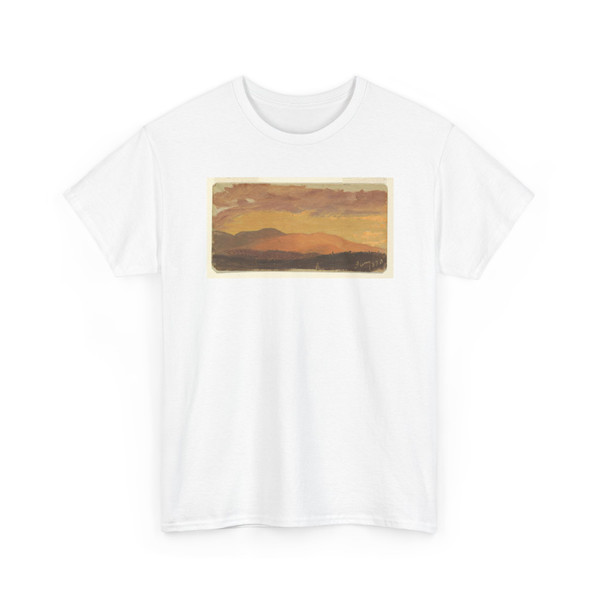 Frederic Edwin Church, American, - The Catskills at Sunset, Hudson, New York - June 1870 v3 - T-Shirt