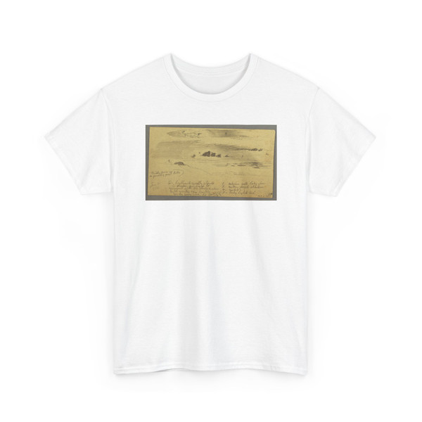 Frederic Edwin Church, American, - Sunset in the Hudson Valley, Hudson, New York - June 30, 1866 v6 - T-Shirt